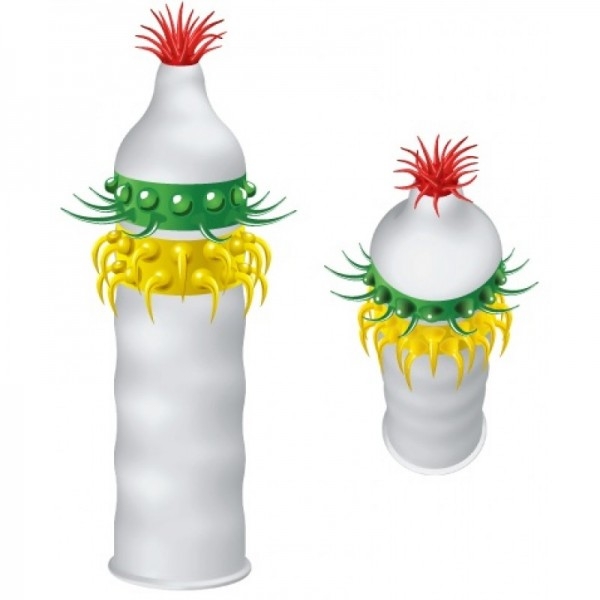 Стимулирующая насадка-презерватив "Luxe Гавайский Кактус" 