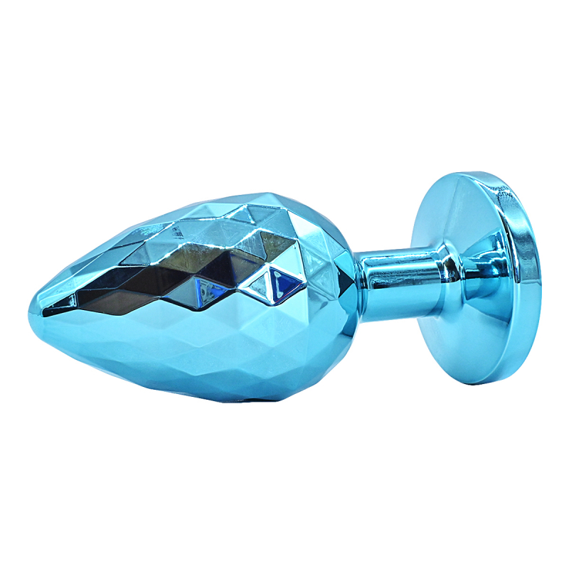 Пробка рельефная с кристаллом "Kanikule" голубая, M 